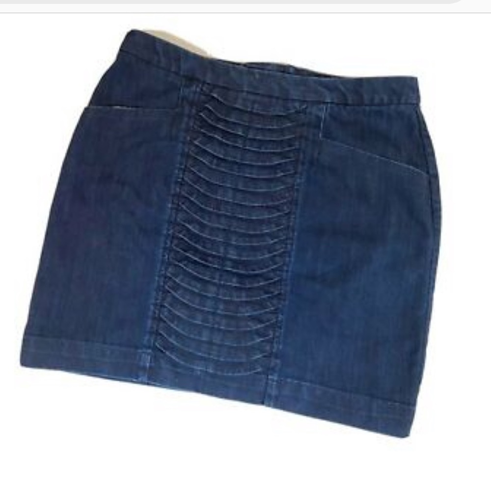 leifsdottir jean mini skirt